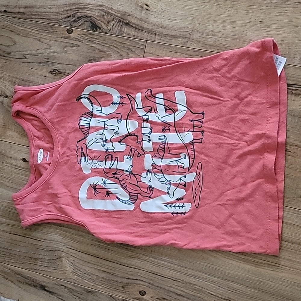 Boys tank top, oldnavy, light faded red.